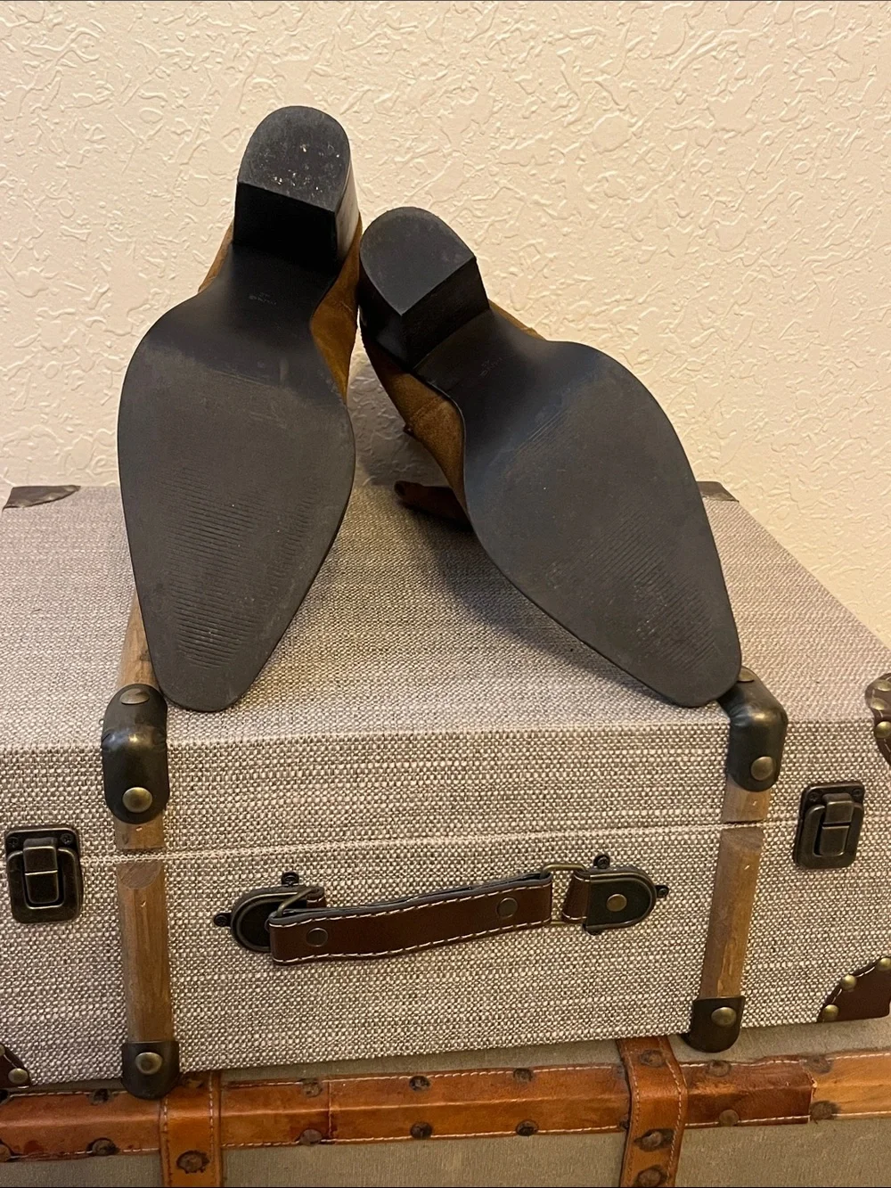 MNG Mango Suede Leather Ankle Boots